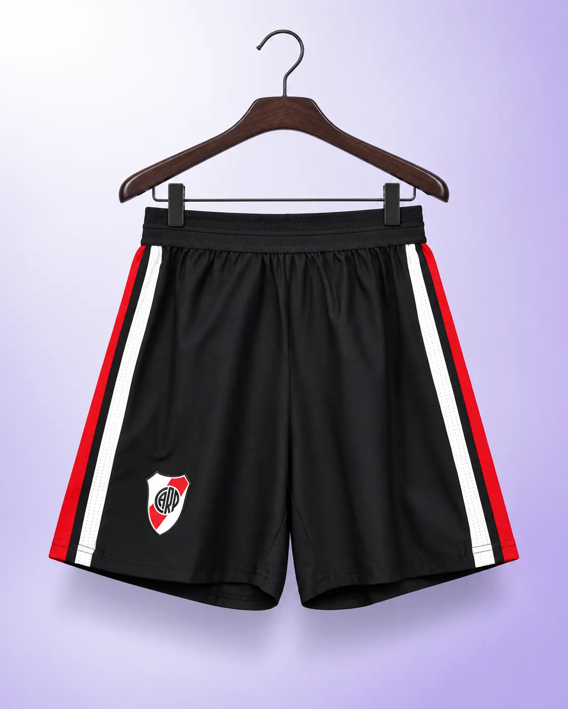 Short River Plate negro y rojo · portada Shorts